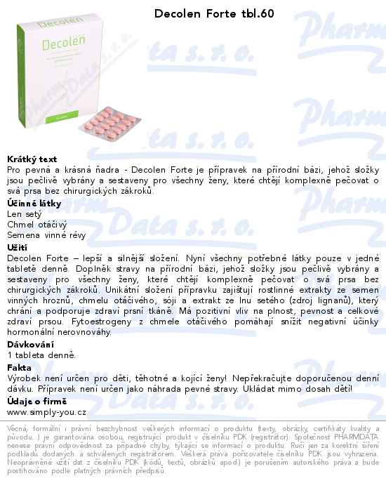 Decolen Forte tbl.60
