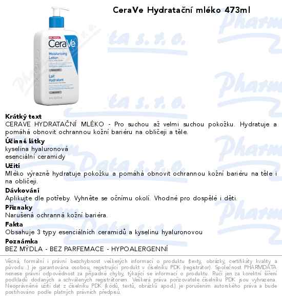 CeraVe HydrataÄŤnĂ­ mlĂ©ko 473ml