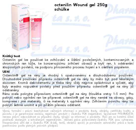 octenilin Wound gel 250g schĂĽlke