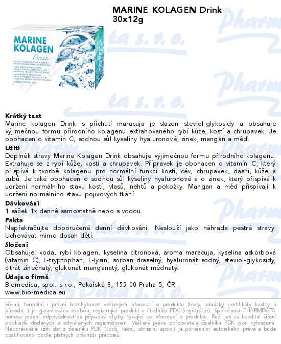 Marine Kolagen Drink 30x12g