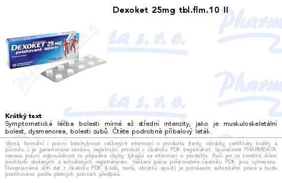 Dexoket 25mg tbl.flm.10 II