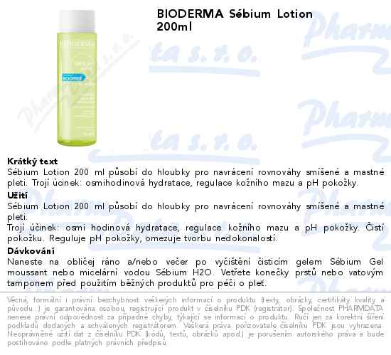 BIODERMA SĂ©bium Lotion 200ml