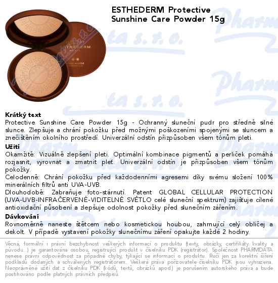ESTHEDERM Protective Sunshine Care Powder 15g