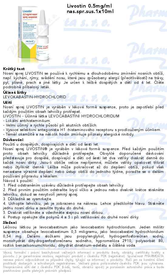 Livostin 0.5mg/ml nas.spr.sus.1x10ml