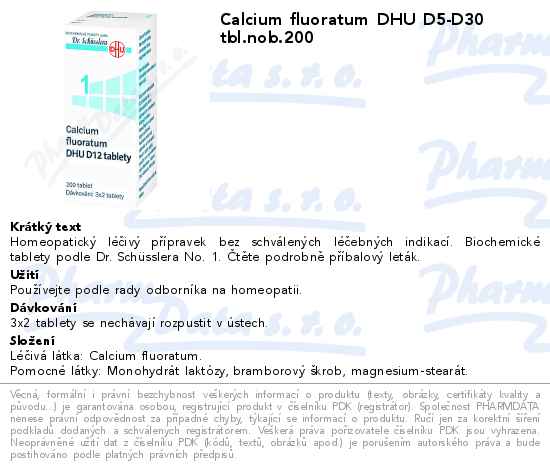 Calcium fluoratum DHU D5-D30 tbl.nob.200