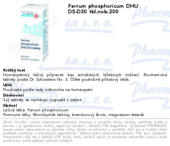 Ferrum phosphoricum DHU D5-D30 tbl.nob.200