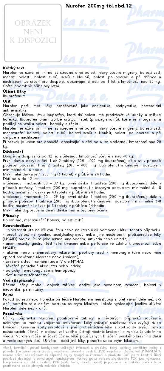 Nurofen 200mg tbl.obd.12