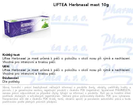 LIFTEA Herbnasal mast 10g