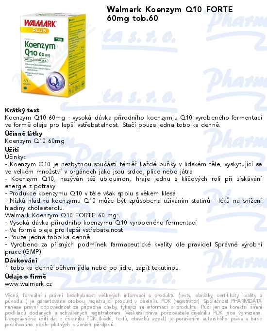 Walmark Koenzym Q10 FORTE 60mg tob.60