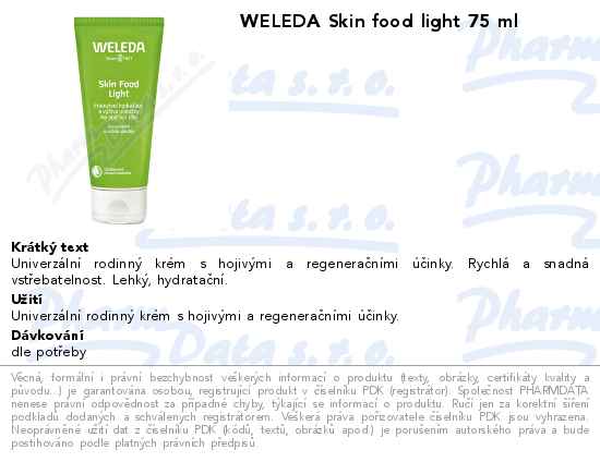 WELEDA Skin food light 75 ml