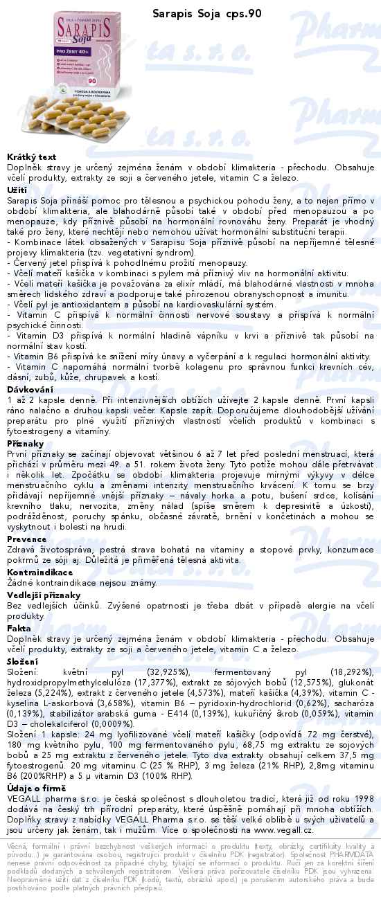 Sarapis Soja cps.90