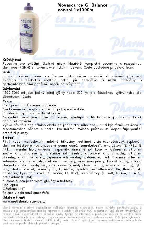 Novasource GI Balance por.sol.1x1000ml