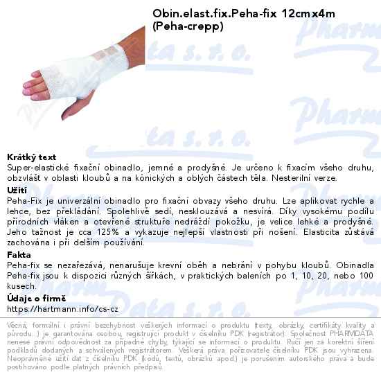 Obin.elast.fix.Peha-fix 12cmx4m (Peha-crepp)