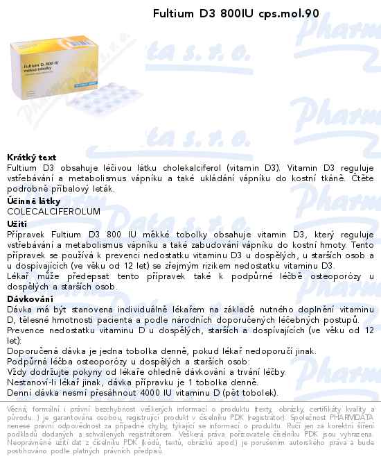 Fultium D3 800IU cps.mol.90