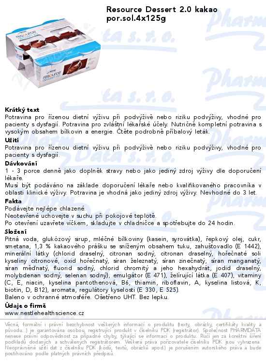 Resource Dessert 2.0 kakao por.sol.4x125g