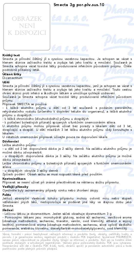 Smecta 3g por.plv.sus.10