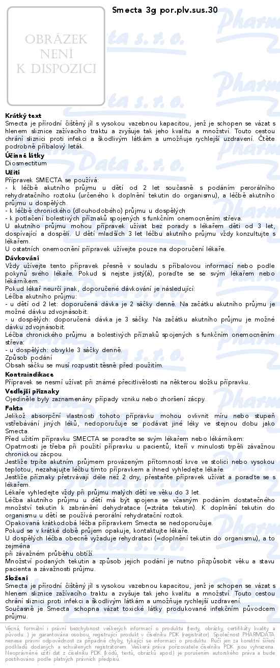 Smecta 3g por.plv.sus.30