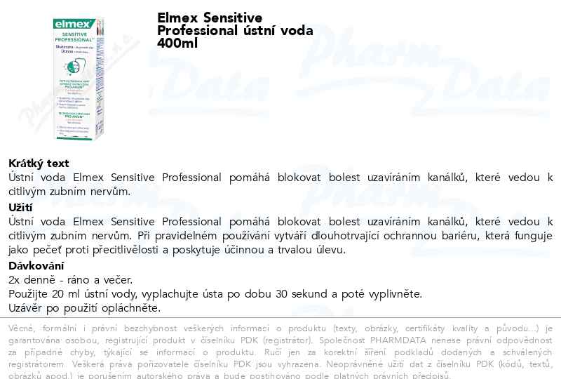 Elmex Sensitive Professional ĂşstnĂ­ voda 400ml