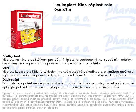 Leukoplast Kids nĂˇplast role 6cmx1m