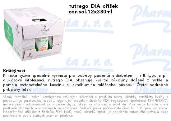 nutrego DIA oĹ™Ă­Ĺˇek por.sol.12x330ml