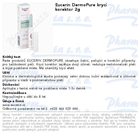 Eucerin DermoPure krycĂ­ korektor 2g