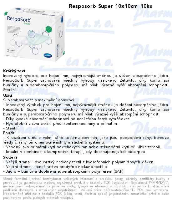 Resposorb Super 10x10cm 10ks