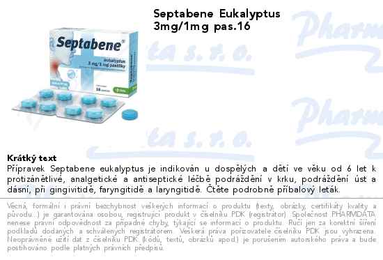 Septabene Eukalyptus 3mg/1mg pas.16
