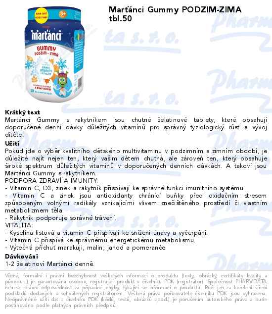 MarĹĄĂˇnci Gummy PODZIM-ZIMA tbl.50
