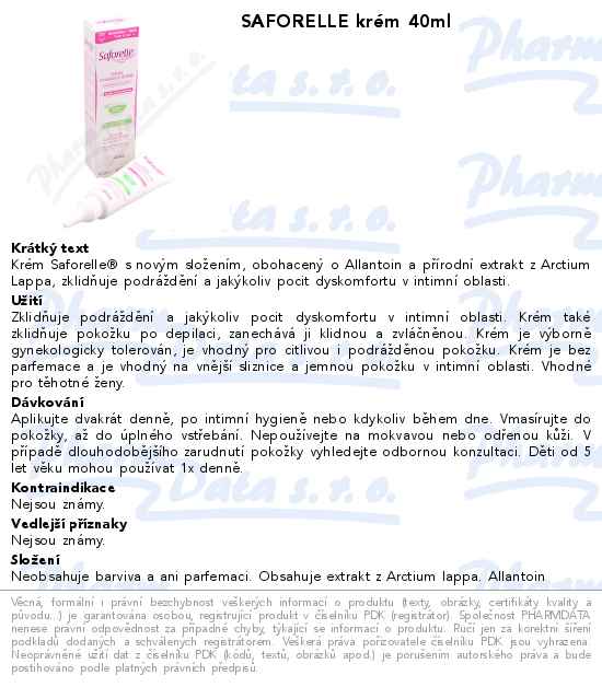 SAFORELLE krĂ©m 40ml