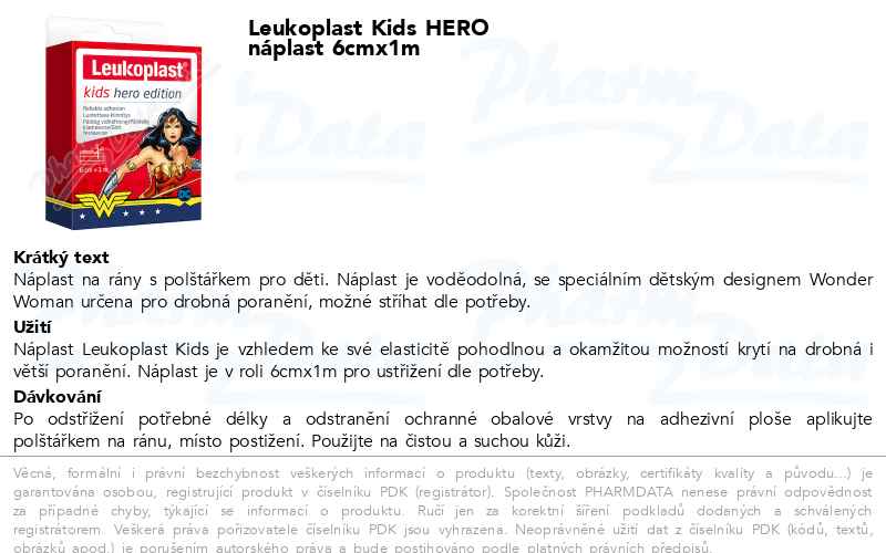Leukoplast Kids HERO nĂˇplast 6cmx1m