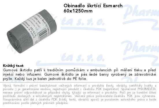 Obinadlo ĹˇkrtĂ­cĂ­ Esmarch 60x1250mm
