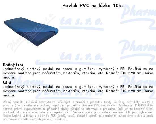 Povlak PVC na lĹŻĹľko 10ks