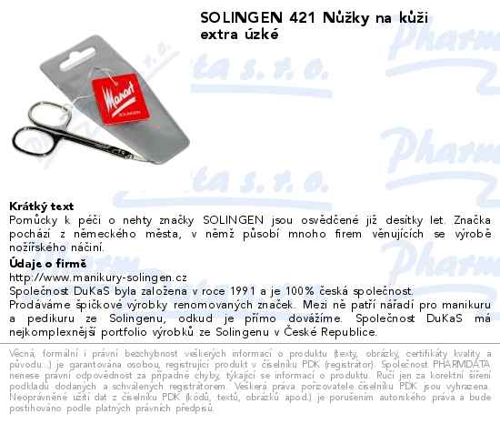 SOLINGEN 421 NĹŻĹľky na kĹŻĹľi extra ĂşzkĂ©