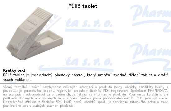 PĹŻliÄŤ tablet