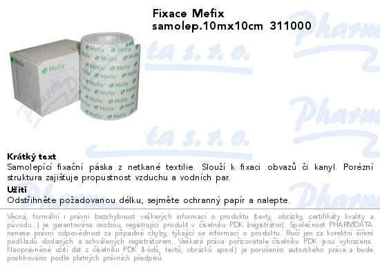 Fixace Mefix samolep.10mx10cm 311000