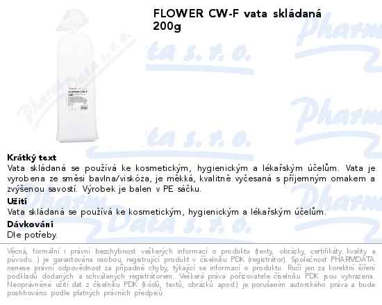 FLOWER CW-F vata sklĂˇdanĂˇ 200g
