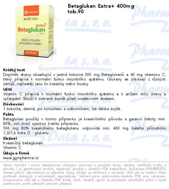 Betaglukan Extra+ 400mg tob.90
