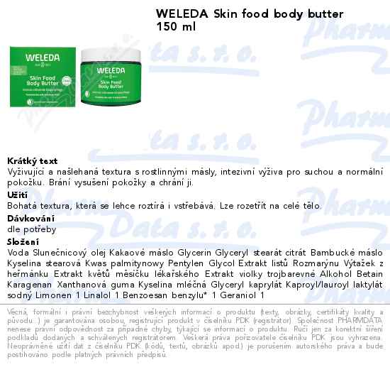 WELEDA Skin food body butter 150 ml