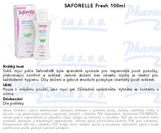 SAFORELLE Fresh 100ml