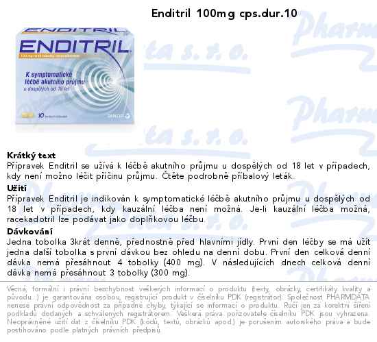 Enditril 100mg cps.dur.10