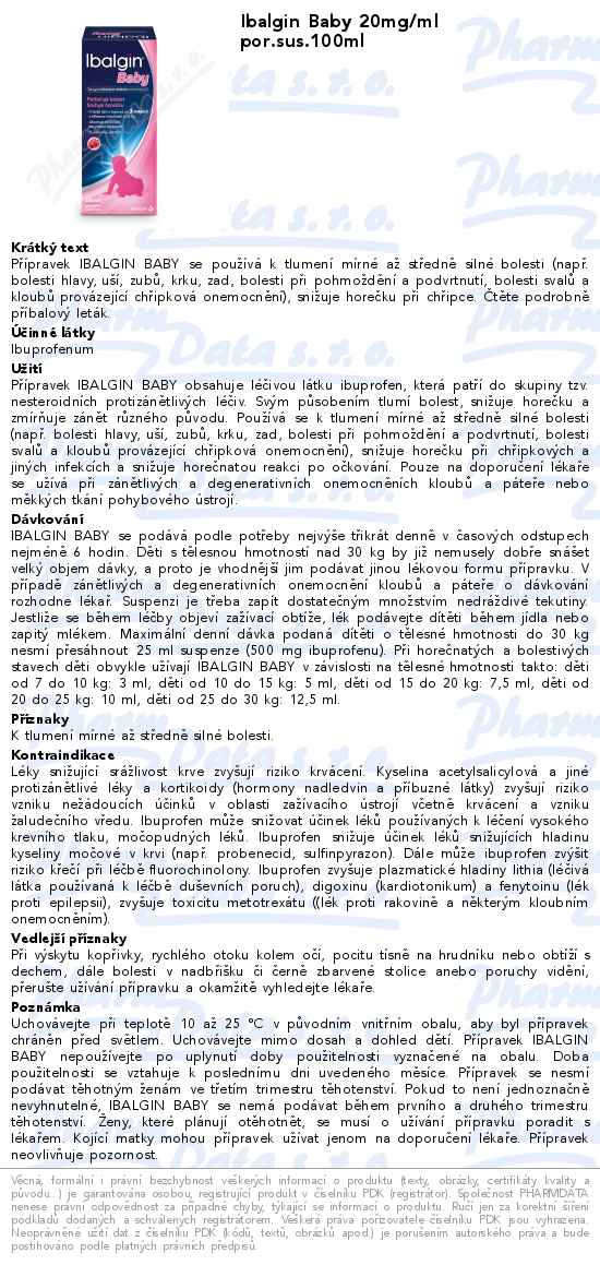 Ibalgin Baby 20mg/ml por.sus.100ml