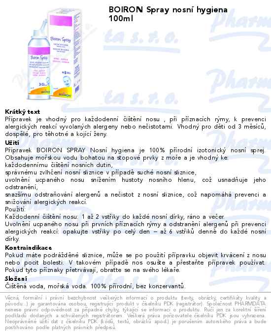 BOIRON Spray nosnĂ­ hygiena 100ml