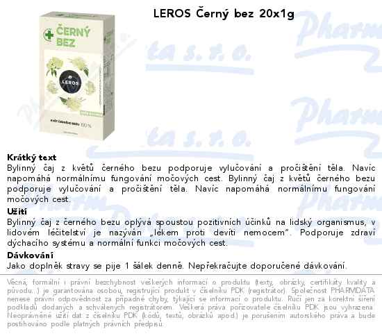 LEROS ÄŚernĂ˝ bez 20x1g