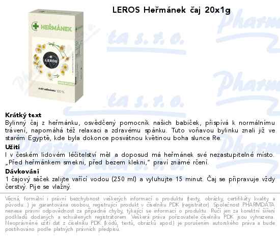 LEROS HeĹ™mĂˇnek ÄŤaj 20x1g