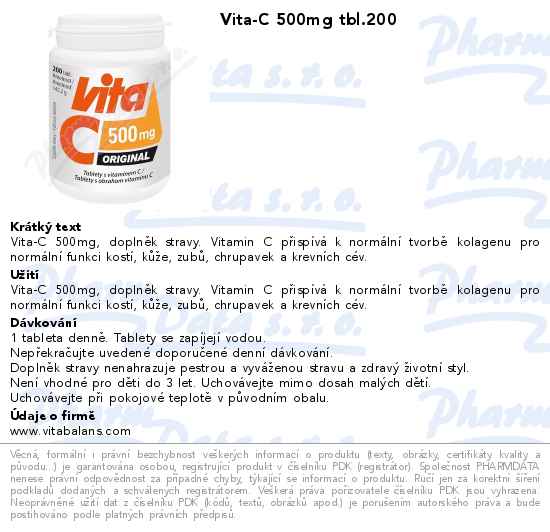 Vita-C 500mg tbl.200