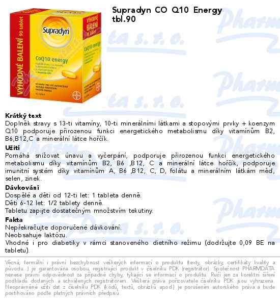 Supradyn CO Q10 Energy tbl.90