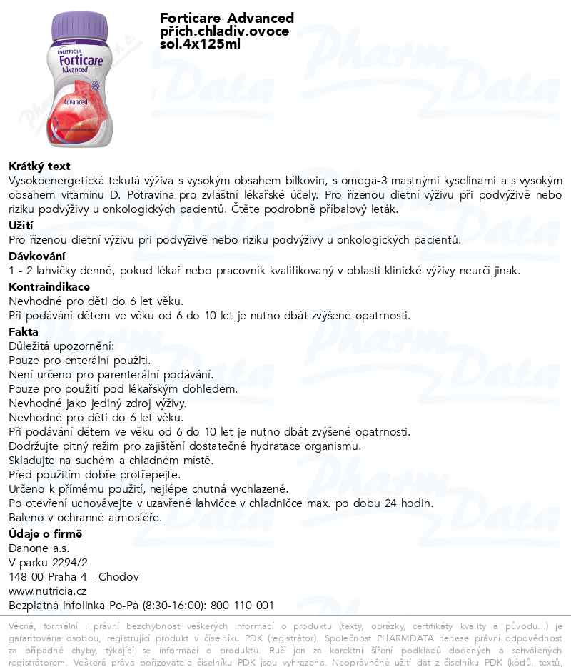 Forticare Advanced pĹ™Ă­ch.chladiv.ovoce sol.4x125ml