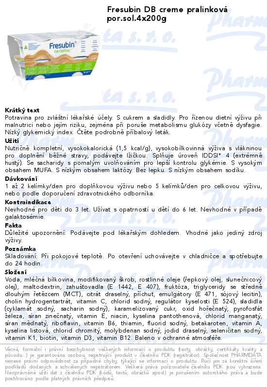 Fresubin DB creme pralinkovĂˇ por.sol.4x200g