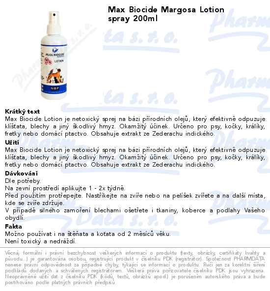 Max Biocide Margosa Lotion spray 200ml