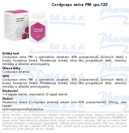 Cordyceps extra PM cps.120